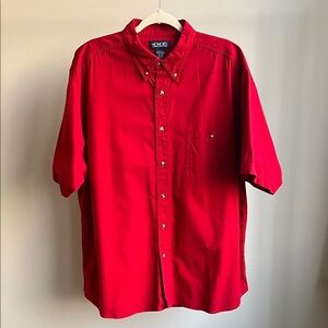 Vintage Classic Fit Red Short Sleeve Shirt
